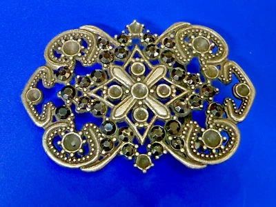 Estilo victoriano con hebilla de cinturón temática floral faltan detalles de estrás Foto 1 de 4