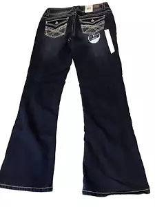 Wallflower Jeans Womens 7 Short Blue Denim The Luscious Curvy Fit Cotton Stretch - Picture 1 of 11