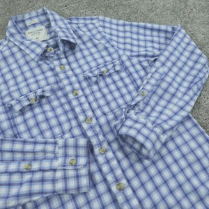 Abercrombie & Fitch Shirt Mens Extra Large Button Down Long Sleeve Plaid Flannel - Picture 1 of 10