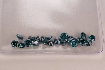 4.50 Ct Natual Fancy Blue/ Intense Blue Diamonds 20 Count (SEALED VERIFIED) - Image 1 of 4