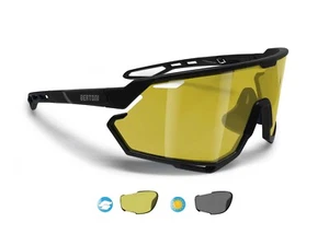 Bertoni Occhiali Sportivi Ciclismo MTB Running Fotocromatici Polarizzati ALPHA Y - Picture 1 of 18