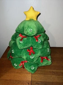 Entzückender 12 Zoll PLÜSCH BELEUCHTET Farbwechsel Weihnachtsbaum Pfanne asiatisch - Bild 1 von 14