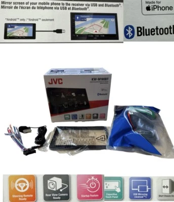 Jvc Car Stereo Radio For Toyota Tundra 2007-2013 Bluetooth DMX129BT dash Kit New - Image 1 of 4