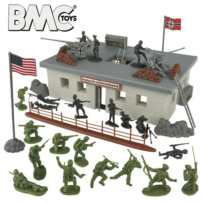 BMC WW2 D-DAY Plástico Ejército Hombres Alemán BUNKER Soldado Figura 1:32 54mm Juego Foto 1 de 4