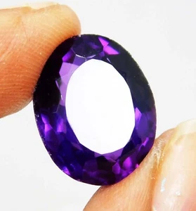 Natural 64.5Ct Brazilian Purple Topaz Oval Cut Certified Loose Gemstone - Picture 1 of 5
