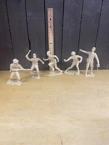 Plastimarx Toys/Mexico Set of 5 World War II Japanese Soldiers 5" to 6" Tall - Picture 1 of 7