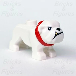 LEGO® City White Bulldog Dog Animal Minifigure Part Gold Tooth Police Town 60246 - Picture 1 of 5