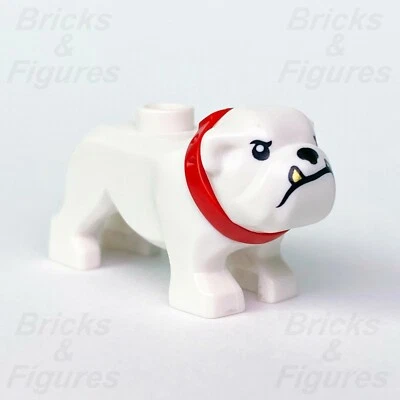 LEGO® City White Bulldog Dog Animal Minifigure Part Gold Tooth Police Town 60246 - Image 1 of 4