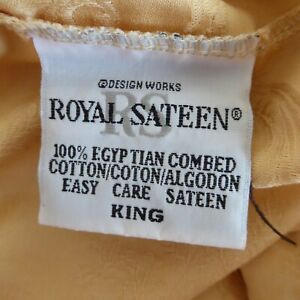 Vtg. set of 2 pillow covers, Royal Sateen, jacquard weave, KING, Israel, pre-own