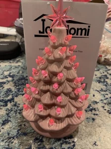 JOIEDOMI 1" Árbol de Navidad Cerámico con Luz LED Cálida Batería No Incluida. - Imagen 1 de 9