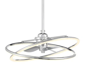 Savoy House 24-FD-745 Dorado 14" 3 Blade Indoor LED Ceiling Fan - Chrome - Picture 1 of 12