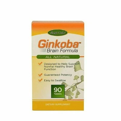 Bodygold Ginkoba Suplemento Dietético Apoyo a la Función Cerebral Saludable 90ct Paquete de 6 Foto 1 de 3
