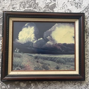 Texas Artist B. HERD "Correre con la natura" edizione limitata 18/500 stampa incorniciata - Foto 1 di 6