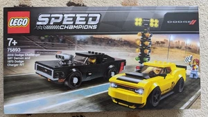 LEGO SPEED CHAMPIONS: 2018 Dodge Challenger SRT Demon e 1970 Dodge Charger R/T - Foto 1 di 4