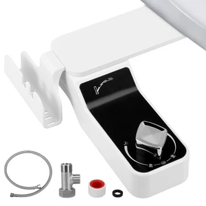 Inserto bidet per wc bidet alzatina comando destro doppio ugello doccia culo - Foto 1 di 6