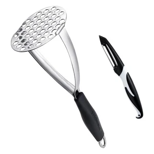 Heavy Duty Stainless Steel Potato Masher with Potato Peelers, Masher Kitchen ... - Picture 1 of 8