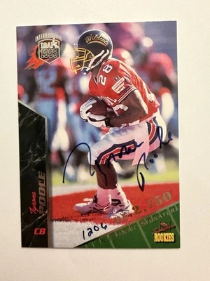 1995 Signature Rookies football TYRONE POOLE /2750 autograph - Image 1 of 2