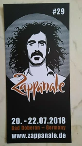 Frank Zappa Flyer Des 2018er Zappanale Festival Super Photo Mint - Picture 1 of 2