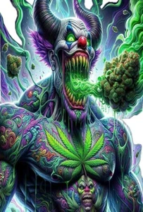 Candyland Weed Wall ART Graphic Marijuana Decal Print Removable Adhesive Backing - Picture 1 of 7