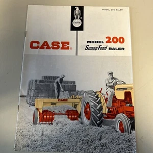 Case Tractor 200 Sweep Feed Baler Brochure A66560A Litho In USA - Picture 1 of 7