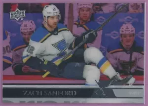 2020 20-21 UD UPPER-DECK CLEAR CUT PARALLEL ST. LOUIS BLUES ZACH SANFORD #156 - Bild 1 von 1