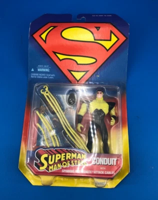 New Vintage 1995 Superman Man of Steel Conduit Action Figure Kenner READ - Image 1 of 3