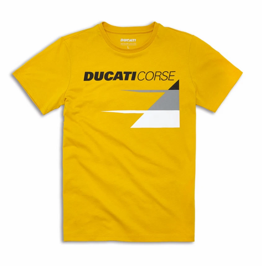 Ducati Corse Dc Mood T-Shirt Yellow New 2025 - Image 1 of 3