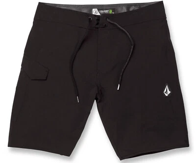 Volcom Lido Solid Mens Boardshort Black - Image 1 of 4