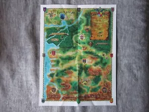 Baldur's Gate Map Of The Sword Coast/Streets And Sites Double Side Fold Out - Picture 1 of 2