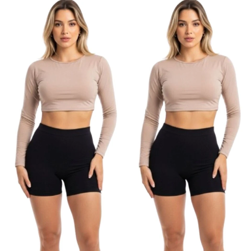 Mini pantalones cortos elásticos para mujer - Pantalones elegantes para club, baile, gimnasio y ropa de verano Foto 1 de 1