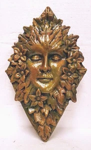 Green Leaf Green Woman Wall Decor Dryad Tree Goddess  - Picture 1 of 5