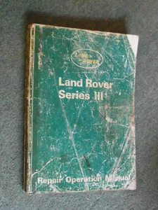 Land Rover Series 3 Repair Operation Manual AKM3648 4th Ed inc 5 bearing models - Picture 1 of 9