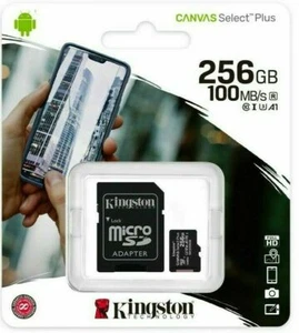 Kingston 256GB Micro SD Card U3 For BLACKVUE DR900S-1CH/ 2CH/ 2CH IR Dash Cam 4K - Picture 1 of 3