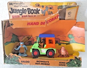 Jungle Book Mowgli's Hat-Mobile Toy Boxed Baloo King Louie Rare Walt Disney - Picture 1 of 3