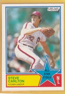 1983 O PEE CHEE BASEBALL STEVE CARLTON #384 PHILLIES NMMT/MINT *92252