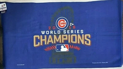 Toalla vestuario Chicago Cubs campeones de la Serie Mundial 2016 Foto 1 de 4