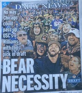 🏈🏆04-26-24**NFL DRAFT** CHICAGO BEARS SELECT ⭐️QB C. WILLIAMS #1 COVER PAGE