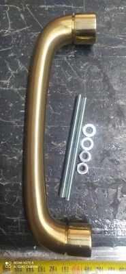 Maniglia In Ottone Lucido Per Infissi In Legno Portoni Ecc Ottone Puro  Foto 1 de 4