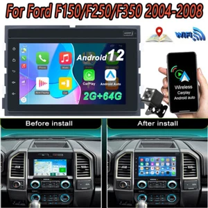 7Inch Android Car Radio Stereo Carplay WiFi BT For FORD F150/250/350 2004-08+Cam - Picture 1 of 14