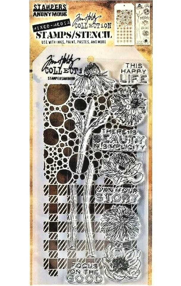 Tim Holtz Stampers Anonymous London Rubber Cling Stamp Set Thmm124