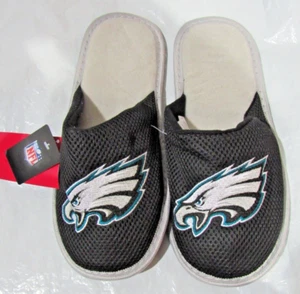 NFL Philadelphia Eagles Mesh Slide Slippers Striped Sole Size S by FOCO - Picture 1 of 2