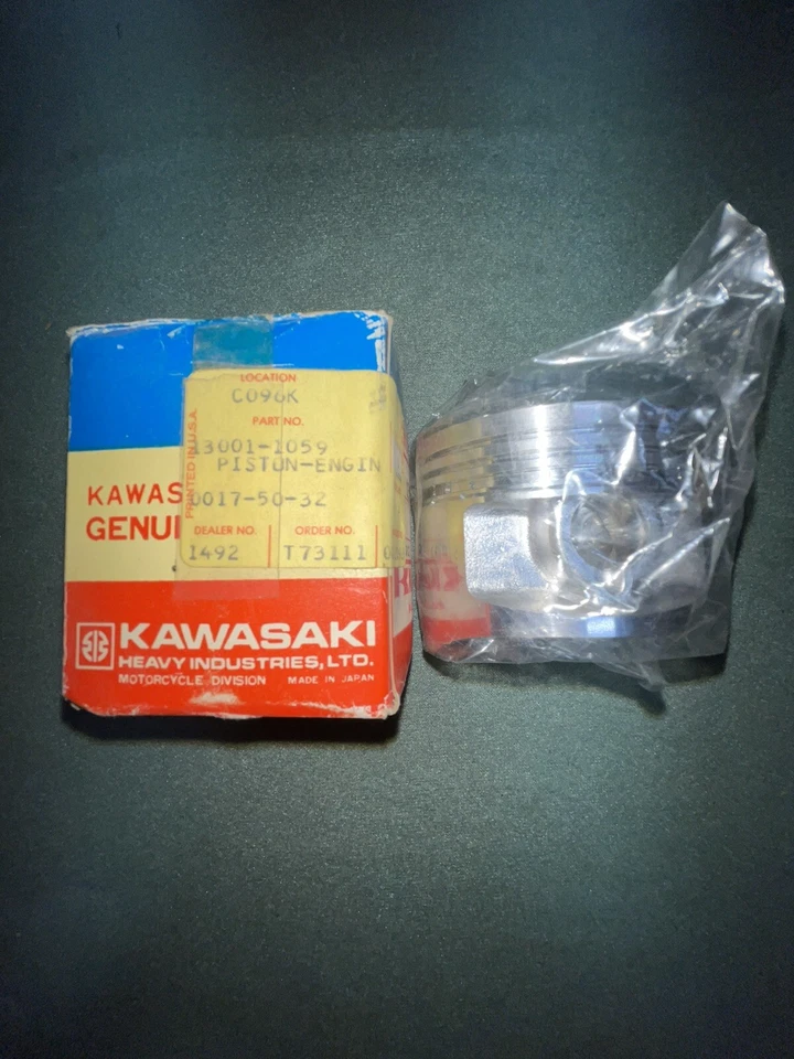 NOS OEM KAWASAKI STD. PIEZA PISTÓN # 13001-1059 1980-82 KZ750 LTD 4 750STANDARD-4 Foto 1 de 1