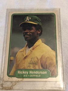 1982 FLEER #92 RICKY HENDERSON