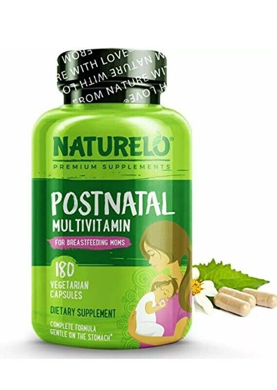 NATURELO Postnatal Multivitamin Supplement for Breastfeeding Women - Plant Based