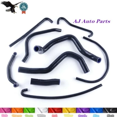 Black For SUZUKI GSXR 600 2004-2005 GSXR 750  Silicone Radiator Coolant Hose Kit - Изображение 1 из 4