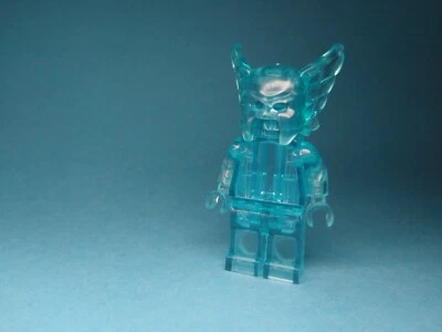 Authentic Lego Transparent Light Blue Hawkman Minifigure (Trans Medium Blue) - Image 1 of 4