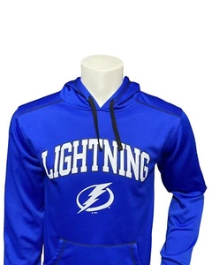 NHL Tampa Bay Lightning Hockey Adult Hoodie Size Small Blue Long Sleeve Big Logo - Picture 1 of 15