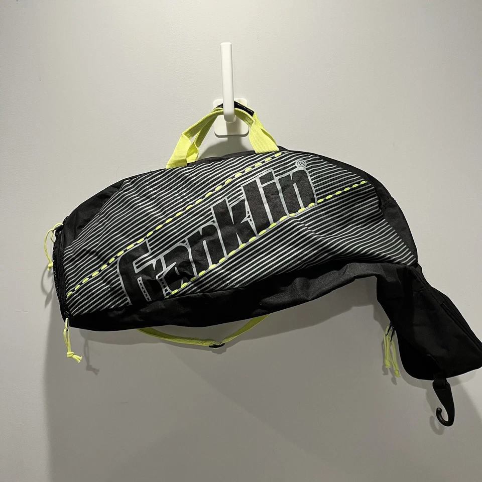 Bolsa de equipo de béisbol juvenil Franklin Sports, negra y verde lima - Usada en excelente estado Foto 1 de 4