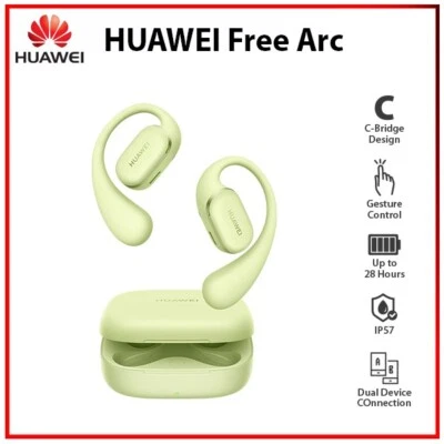 Huawei FreeArc GREEN TWS Wireless Bluetooth Dual Device Connect Earphone Earbuds - Image 1 of 4