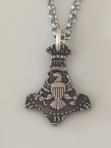 United State Items | Coin Necklace | Viking Hammer Half Dollar Coin Necklace - Bild 1 von 3